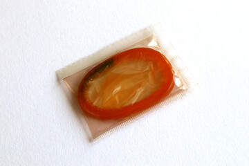 Vintage 1970s sealed Condom package