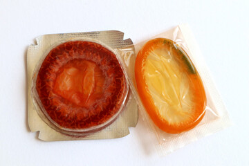 Vintage 1970s sealed Condoms package