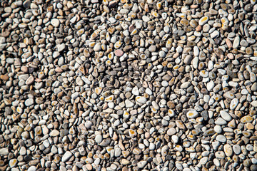 Background from small sea pebbles, texture.
