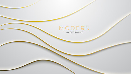 Modern wavy white background color light elegant style