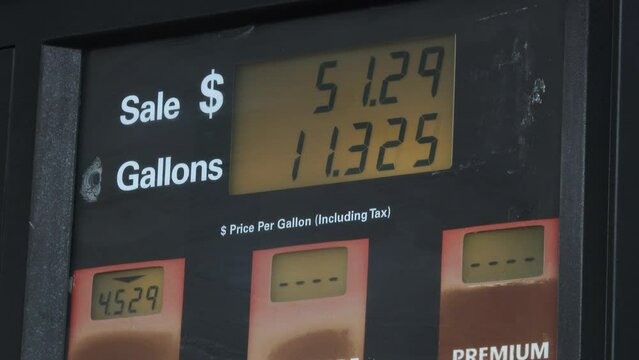 Real time at the gas pump with record high prices quickly adding up.
