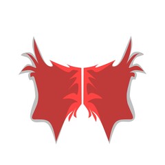 illustration of a red devil