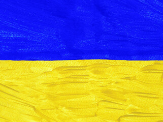 Ukraine national flag. Background texture.