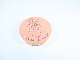 Cocktail rouge hand mirror handbag mirror powder compact