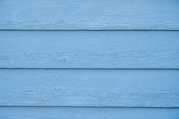 青いペンキを塗った壁
