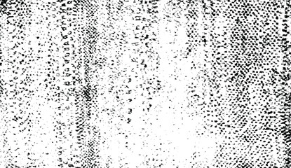 Small uneven spots and particles of debris. Abstract vector texture. Distressed uneven background. Grunge texture overlay with fine grains isolated on white background. Vector illustration. EPS10.