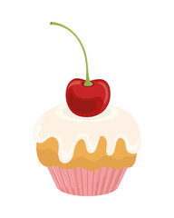 cupcake with fruit