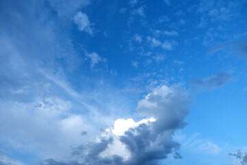 Naklejka na ściany i meble Cloud beautiful images, in the sky.