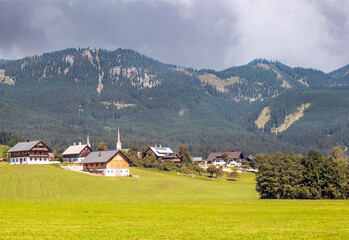 Village of Gosau in Austria