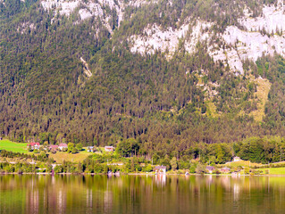 Lake in the European Alps