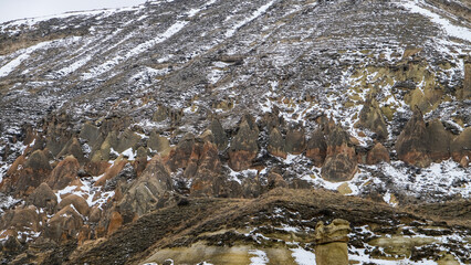 Beautiful shot of Pasabag Monks Valley in Cappadocia, Turkey