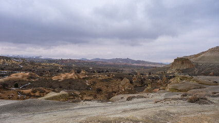 Beautiful shot of Pasabag Monks Valley in Cappadocia, Turkey