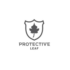 Protective, Guardian Ivy with Shield Logo design inspiration