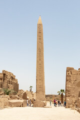 Thutmose I Obelisk in Amun Temple, Karnak, Luxor - obrazy, fototapety, plakaty