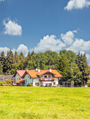 Fototapeta na wymiar Village of Gosau in Austria