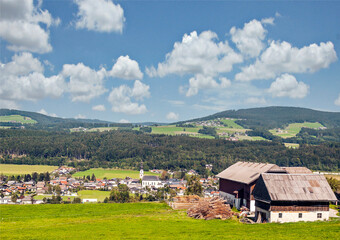 Village of Gosau in Austria