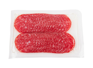 Vacuum packed sausage slices