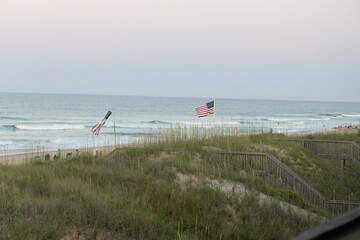 American flag in OBX