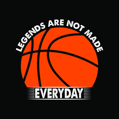 Basketball Typography High-Quality T-shirt Design Template, Sticker, Jersey, Logo