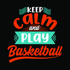 Basketball Typography High-Quality T-shirt Design Template, Sticker, Jersey, Logo