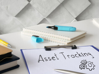 Asset tracking is shown on the photo using the text