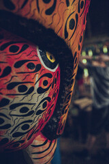 Traditional cultural mask head dress