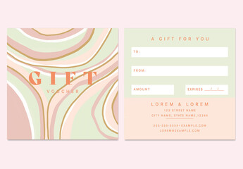 Gift Voucher Abstract Layout