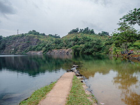 Blue Lake in Tubmanburg, Bomi County, Liberia