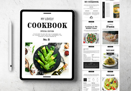 E Cookbook Layout