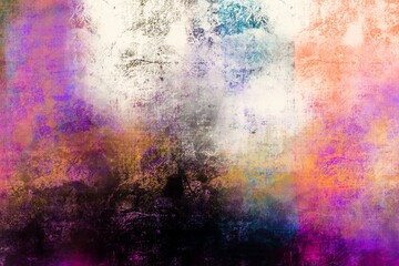 Freedom style hand drawing doodle colorful abstract illustration background can use for modern art, personal, business card design, wallpaper. Paint from my imagination. Kids painted. Pastel