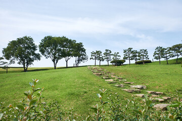 Bokcheondong Ancient Tombs in Busan, South Korea. Tombs of the Gaya Era.