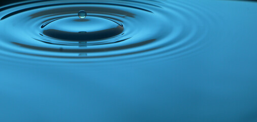 Naklejka na ściany i meble water drop blue