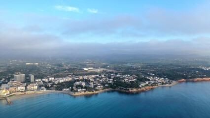 Le parc naturel du delta de l'Ebre dans le sud de la catalogne en Espagne