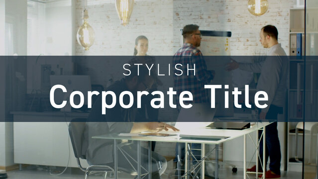 Stylish Corporate Title