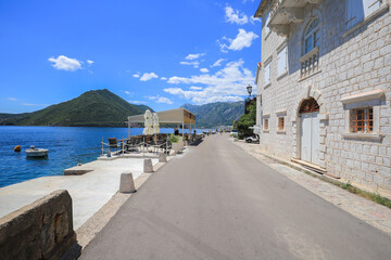 Beautiful promenade in the city of Perast © VP