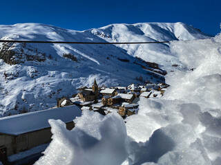 winter in the village