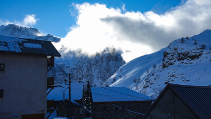 winter in the mountains
