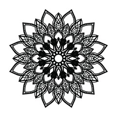 Hand drawn mandala. decoration in ethnic oriental  doodle ornament.