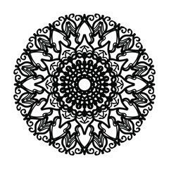 Hand drawn mandala. decoration in ethnic oriental  doodle ornament.
