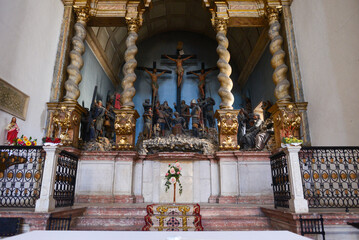 Innenansicht der Kirche von São Francisco, Tomar/Portugal