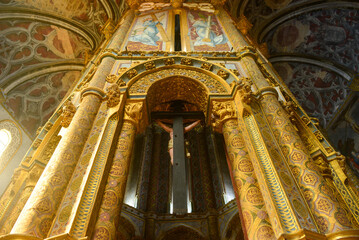 Die Rundkirche im Christuskloster Convento de Cristo in Tomar, Portugal