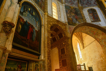 Die Rundkirche im Christuskloster Convento de Cristo in Tomar, Portugal
