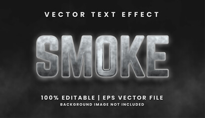 Smoke text effect style template