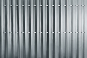 White corrugated metal fence background.