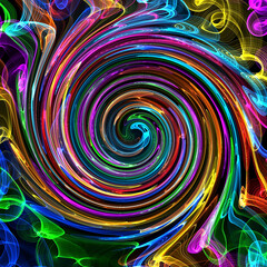 Fototapeta na wymiar Colorful Abstract Design, Circle Background Image 