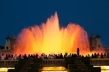 Light show  in Barcelona