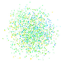 Confetti on isolated white background. Texture with many glitters. Holiday elements. Pattern for flyers, banners and textiles. Greeting cards