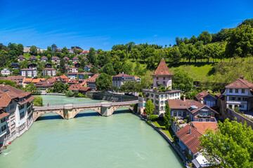 Fototapeta na wymiar Panoramic view of Bern