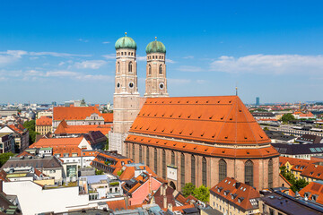 Cathedral Frauenkirche in Munich - obrazy, fototapety, plakaty