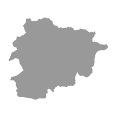 Obraz premium Andorra vector country map silhouette